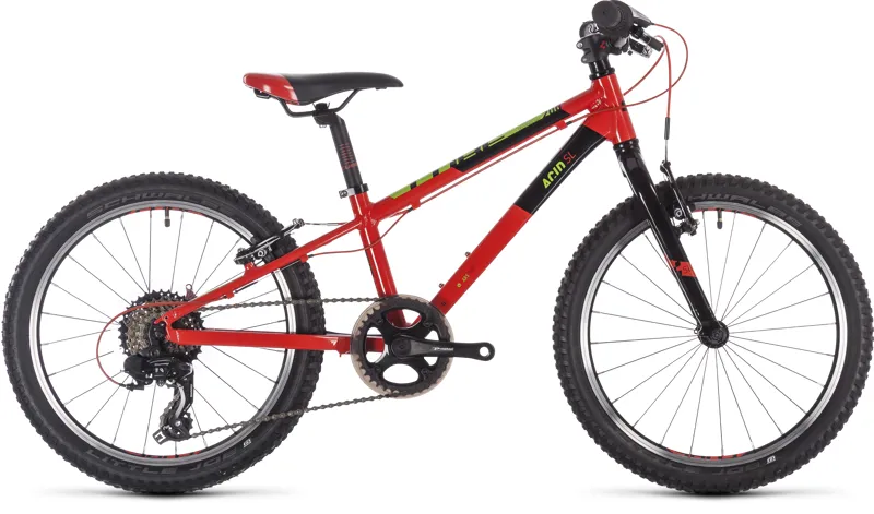 cube mountain bike black and red