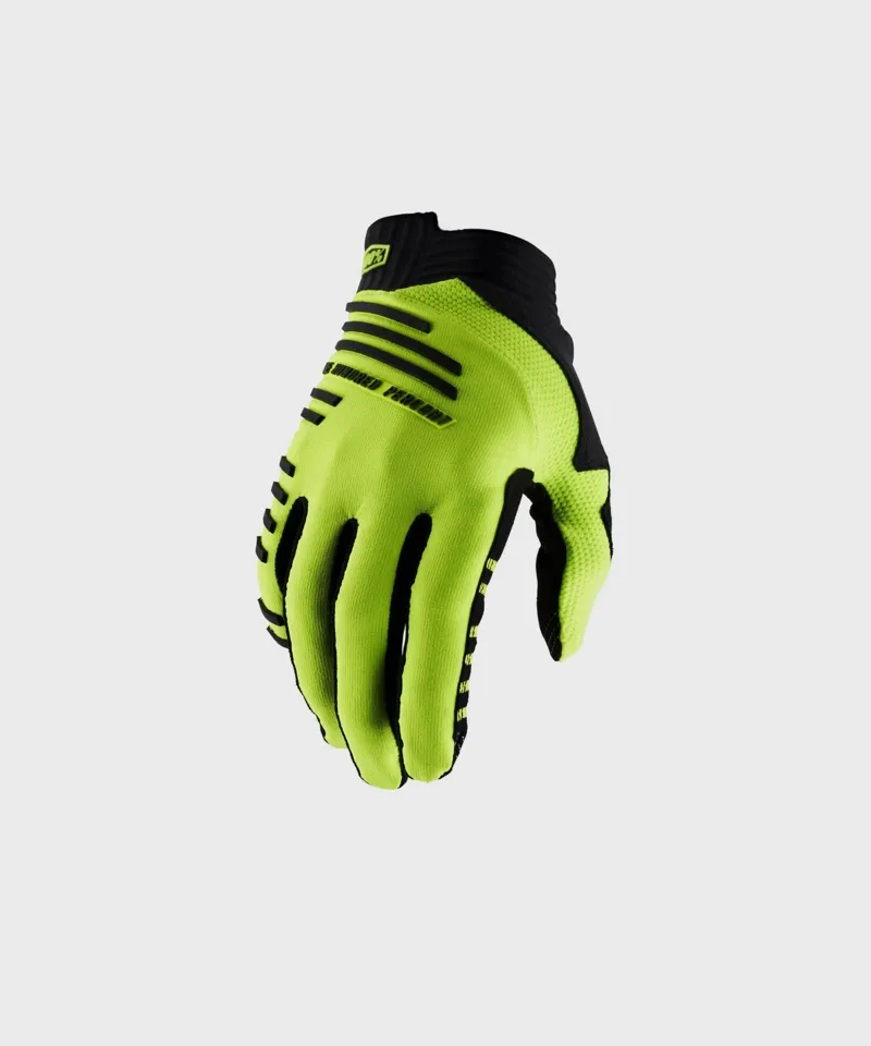 yellow cycling gloves