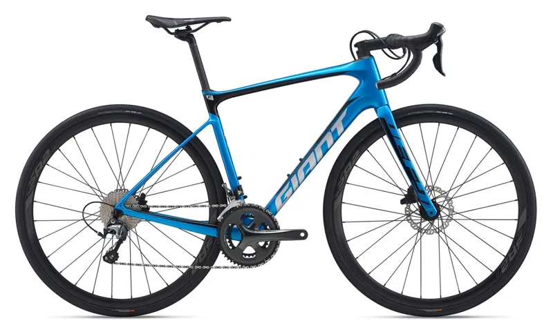 giant road bike blue